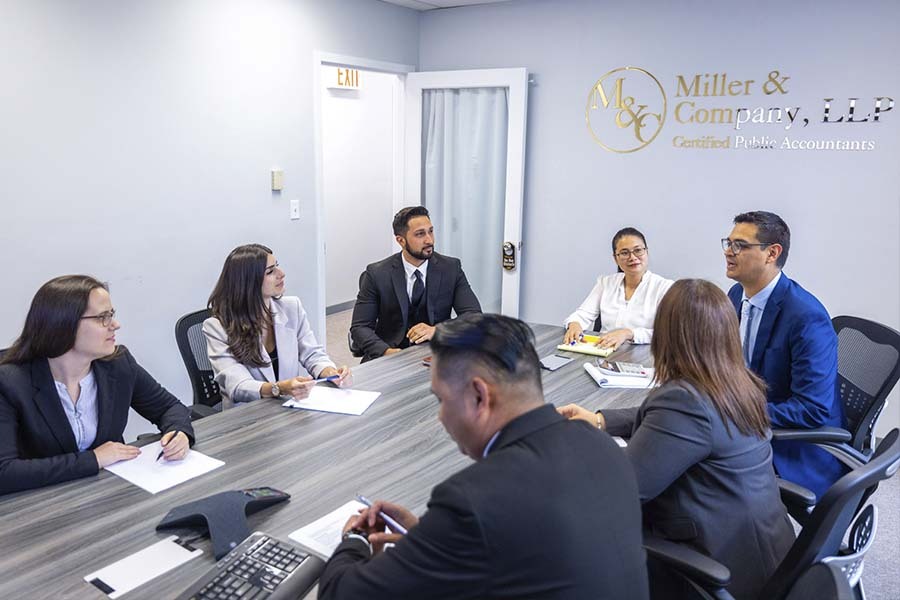 certified audit team NYC performing financial statement review and compliance analysis at Miller and Company LLP