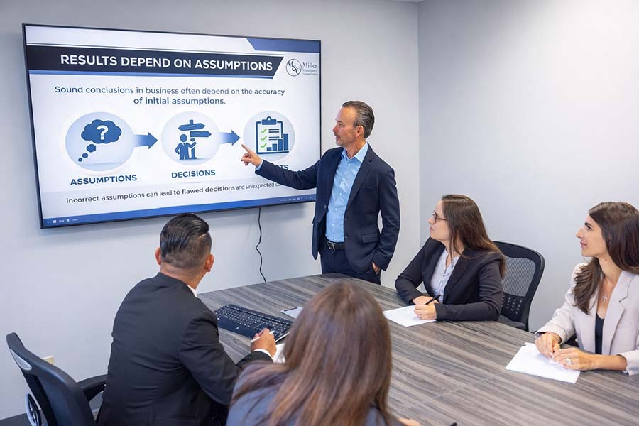 NYC CPA providing business valuation and financial analysis consultation for companies at Miller & Company LLP